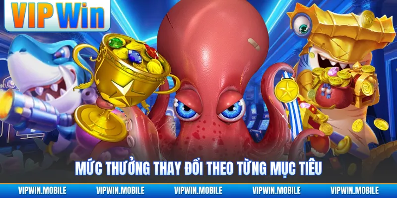 Mức thưởng thay đổi theo từng mục tiêu