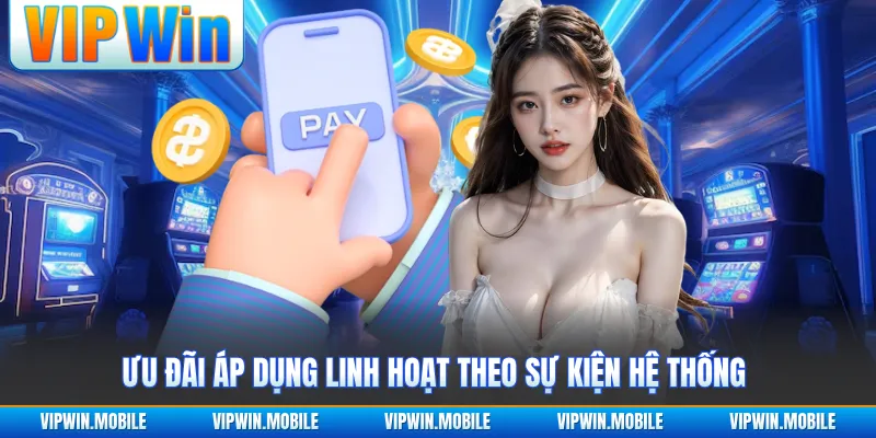 Ưu đãi áp dụng linh hoạt theo sự kiện hệ thống 